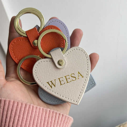 Custom Heart Keychain